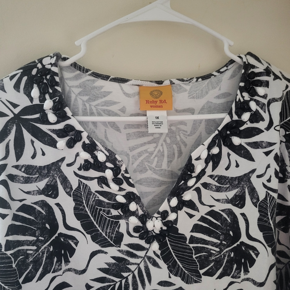 Ruby Rd Top Size 1X Nwt - Picture 2 of 4